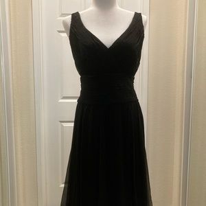 Tadashi Collection Black Silk Cocktail Dress